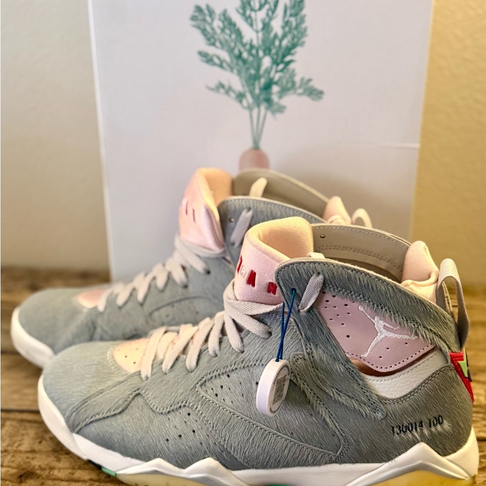 Nike Air Jordan Retro 7 'Neutral Grey' Hare Men Size 11.5 - Picture 2 of 7